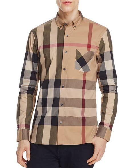 burberry thornaby fit|Burberry Thornaby Plaid Regular Fit Button.